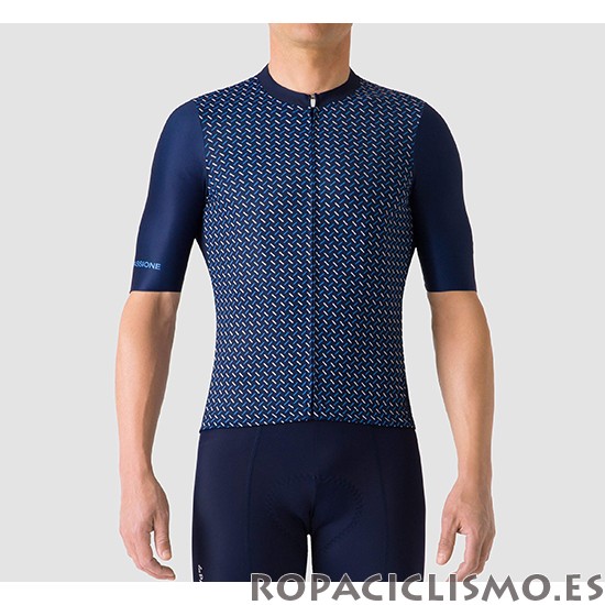 2019 Maillot La Passione Tirantes Mangas Cortas Azul